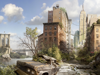 город, разрушения, нью-йорк