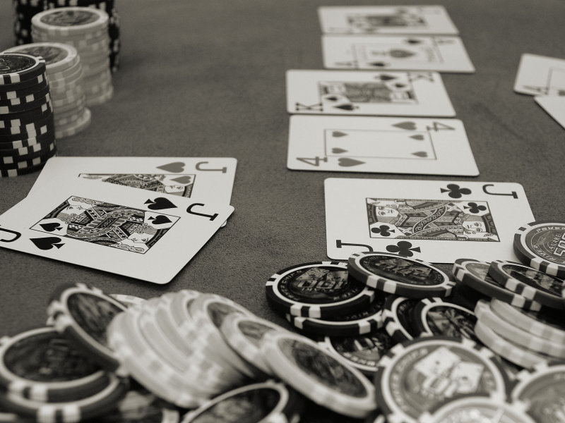 серый, карты, покер