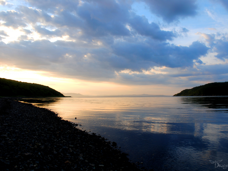 море, пейзажи, природа, закат