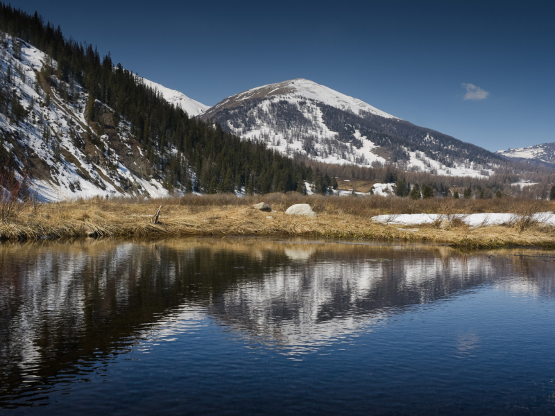 казахстан, горы, озеро