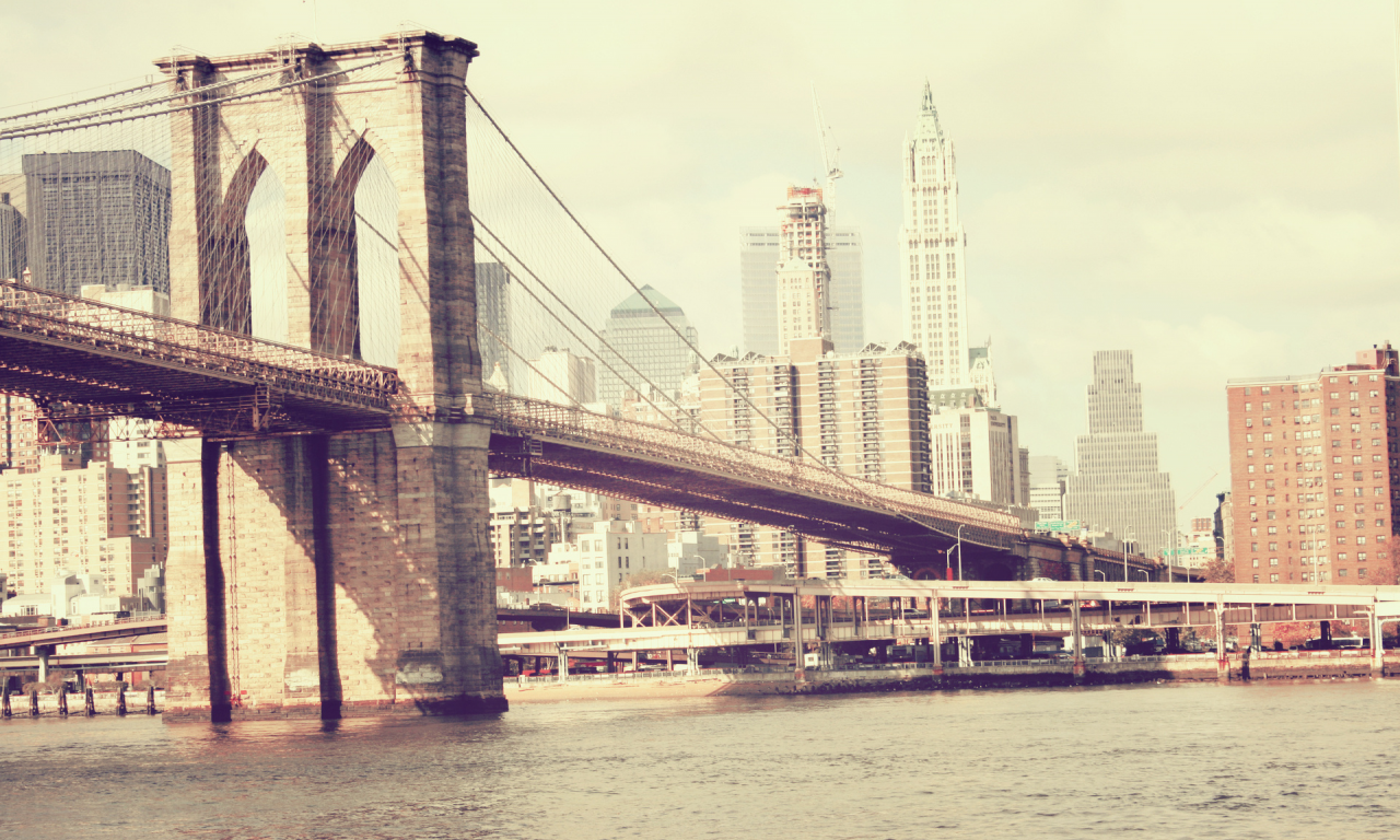 Мост, бруклин, нью йорк
