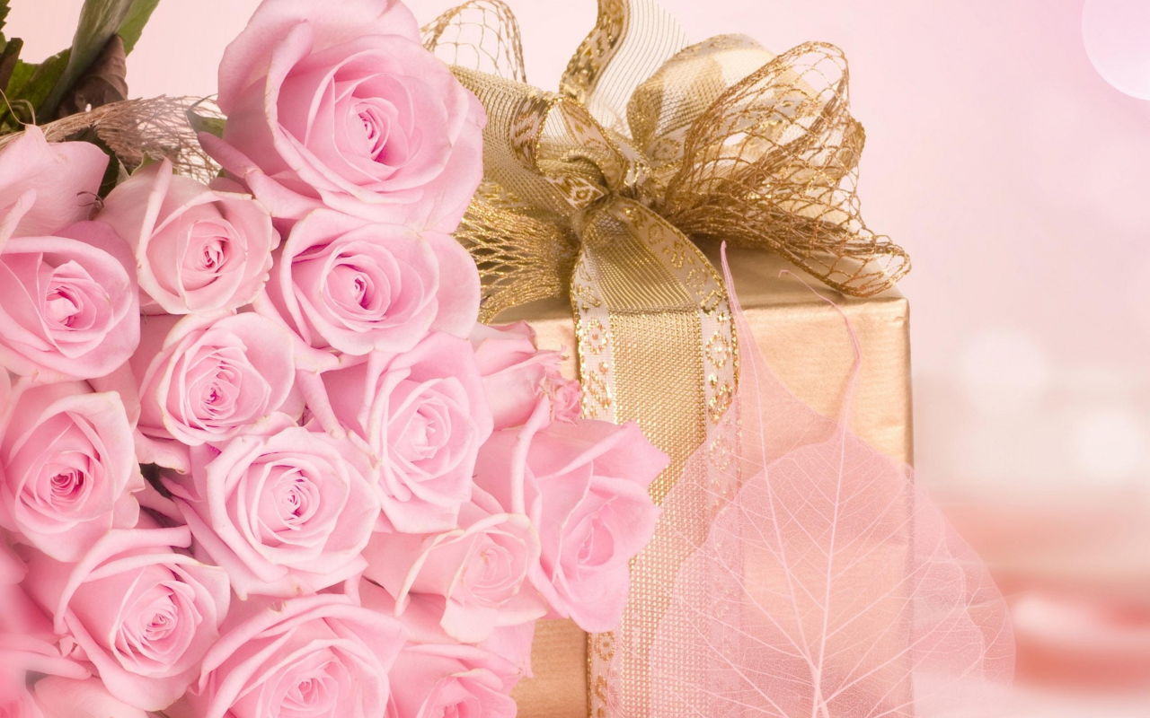 подарок, сюрприз, цветы, любовь, розовые, Розы, букет