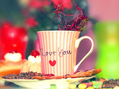 i love you, чашка, кофе