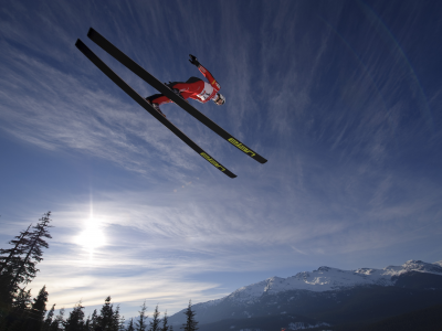 ski jumping, горы, прыжки с трамплина, зима