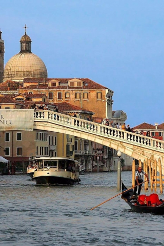 венеция, канал, вода, италия, город
