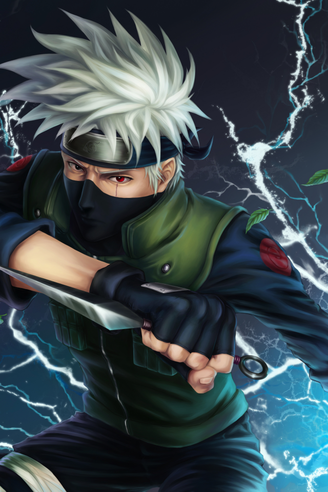 листья, hatake kakashi, naruto, solo, перчатки