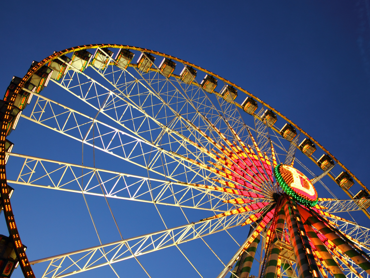 ferris wheel, stuttgart, germany, германия, штутгарт