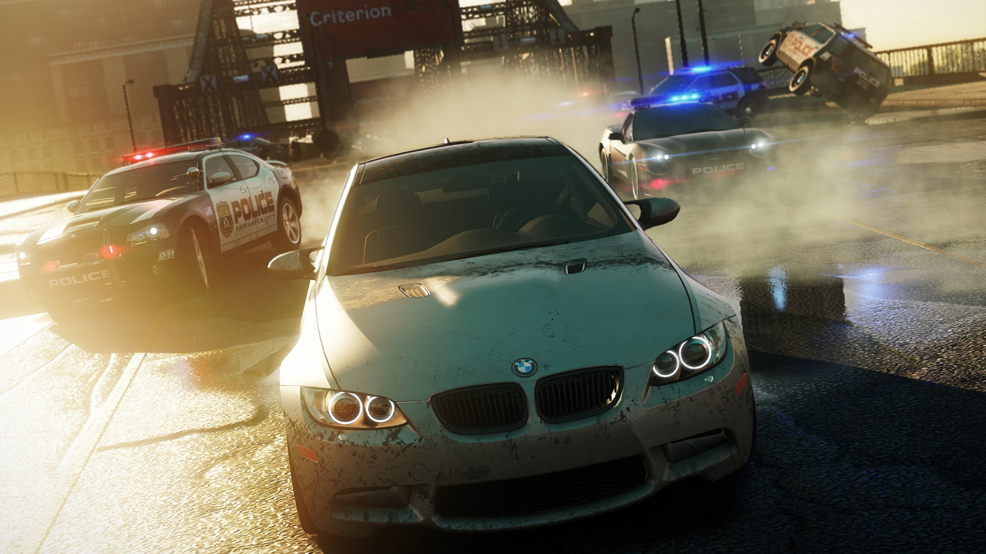 nfs most wanted 2012, полиция, дорога, bmw