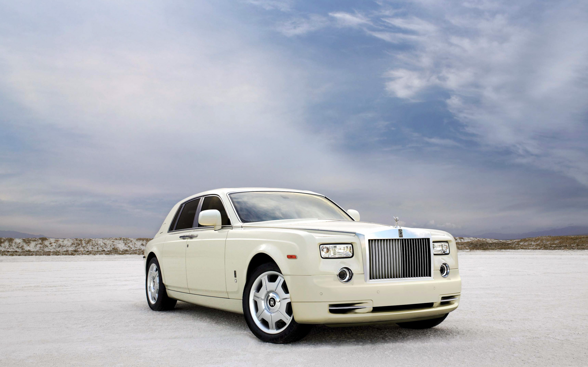 авто, rolls royce phantom, белый