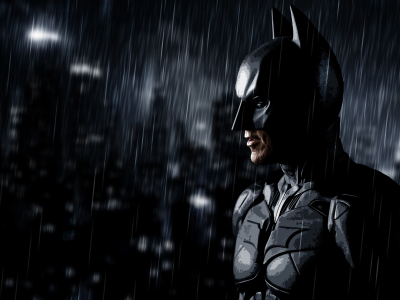 rain, batman, арт, dark knight rises, art, дождь, бэтмен