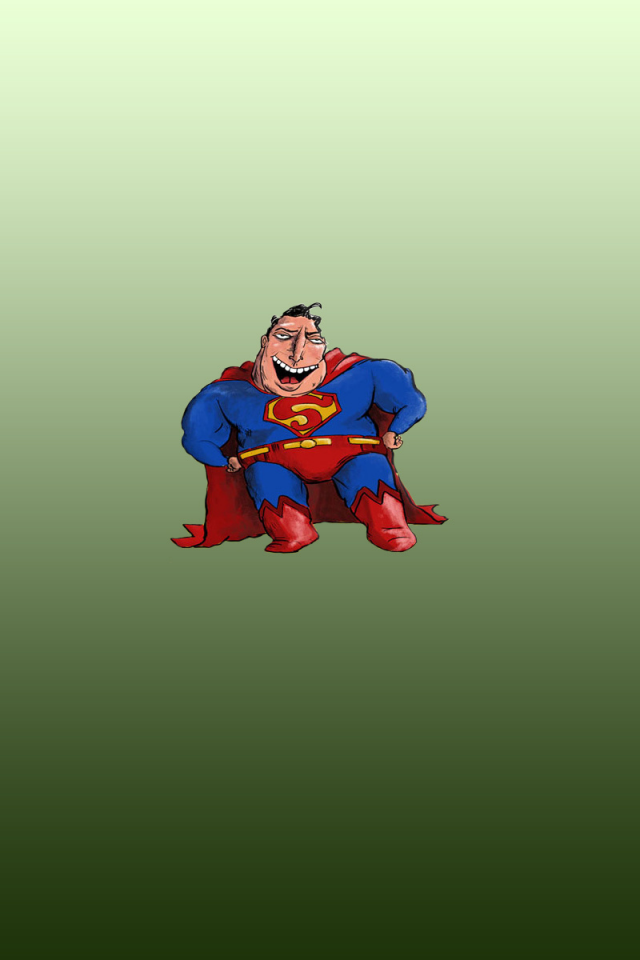 минимализм, супермен, superman, улыбка