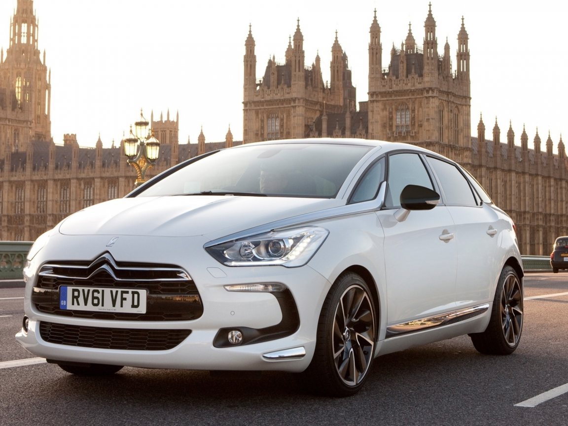 передок, ds5, ситроен, дс5, белый, citroen