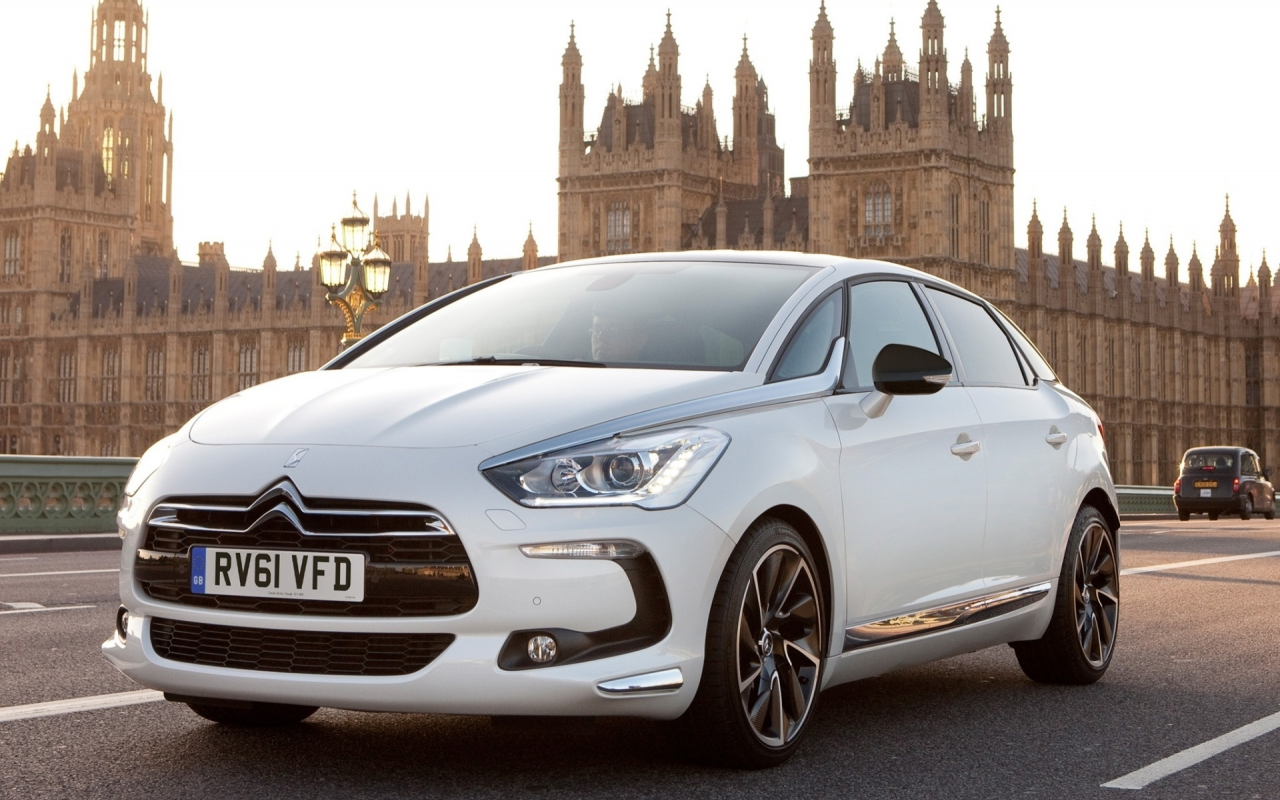 передок, ds5, ситроен, дс5, белый, citroen