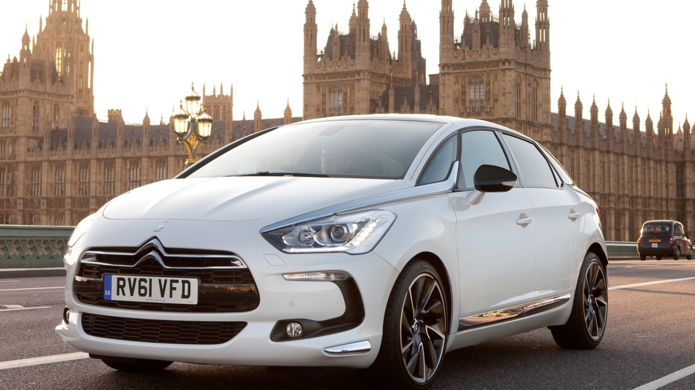 передок, ds5, ситроен, дс5, белый, citroen