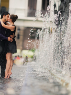 фонтан, настроение, свидание