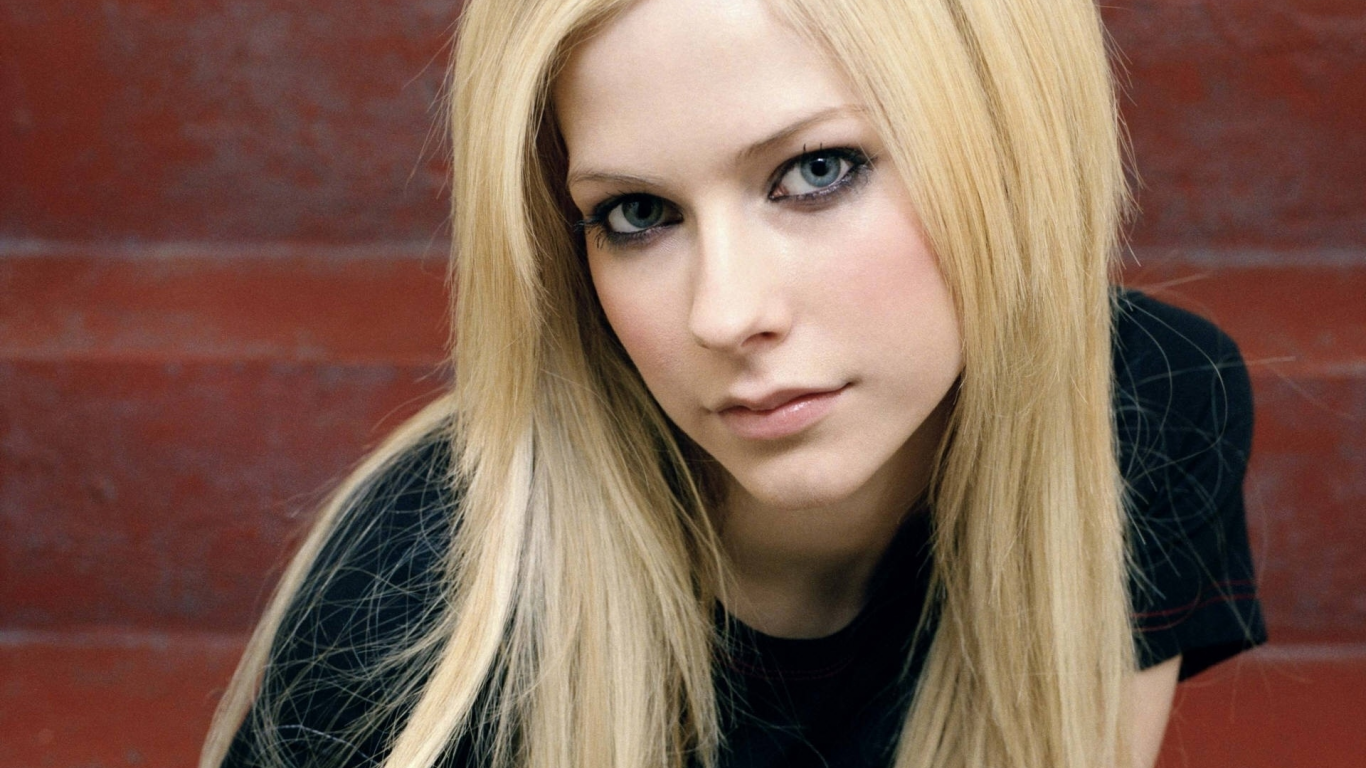 красивая блондинка, девушка, avril lavigne