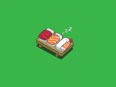 рис, рисунок, сон, суши, рыба, одеяло