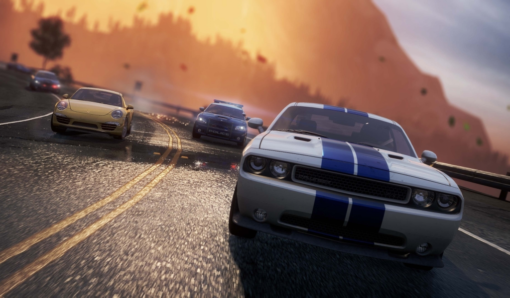 need for speed most wanted 2, dodge challenger, porsche