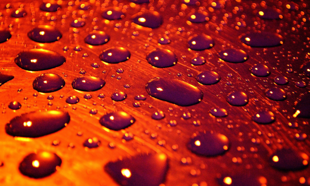 капли, поверхность, вода, macro, drops of rain