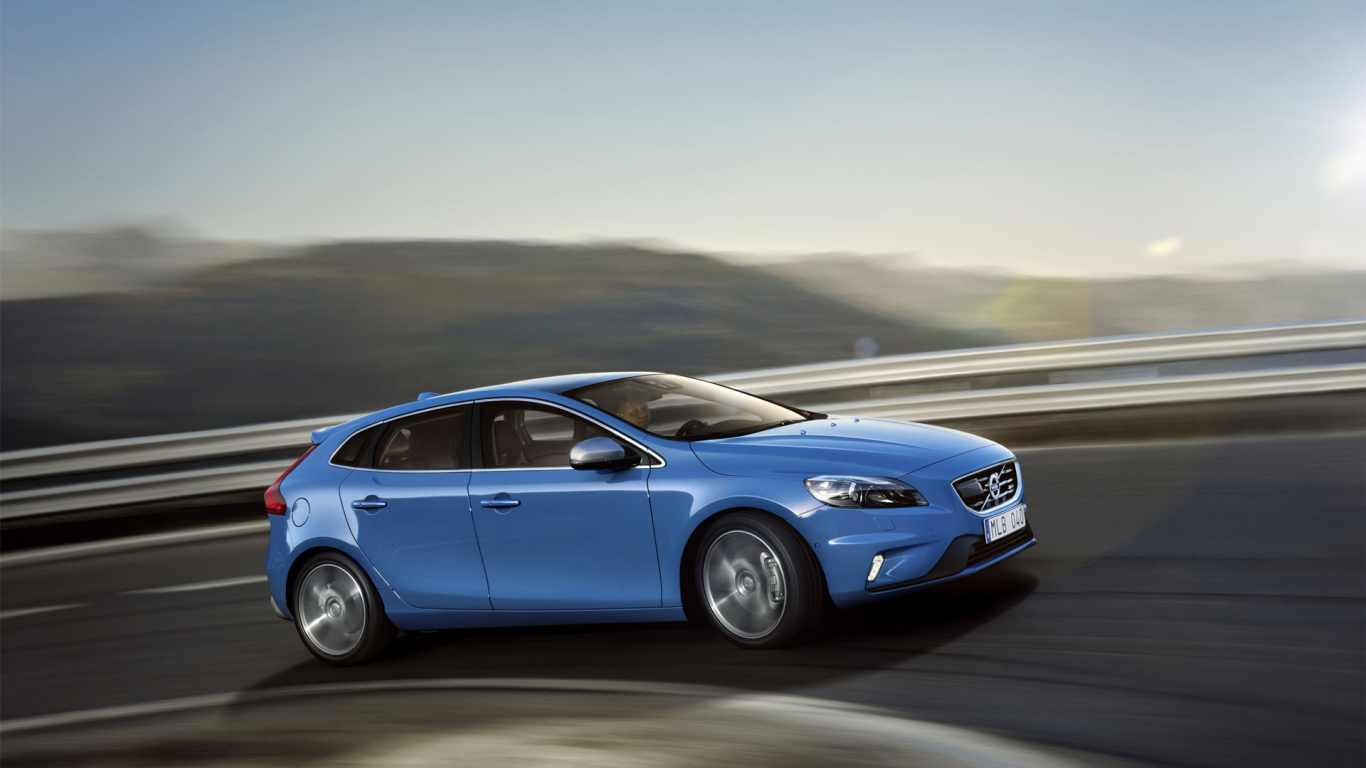 volvo, r-design, вольво, дорога, движение, v40