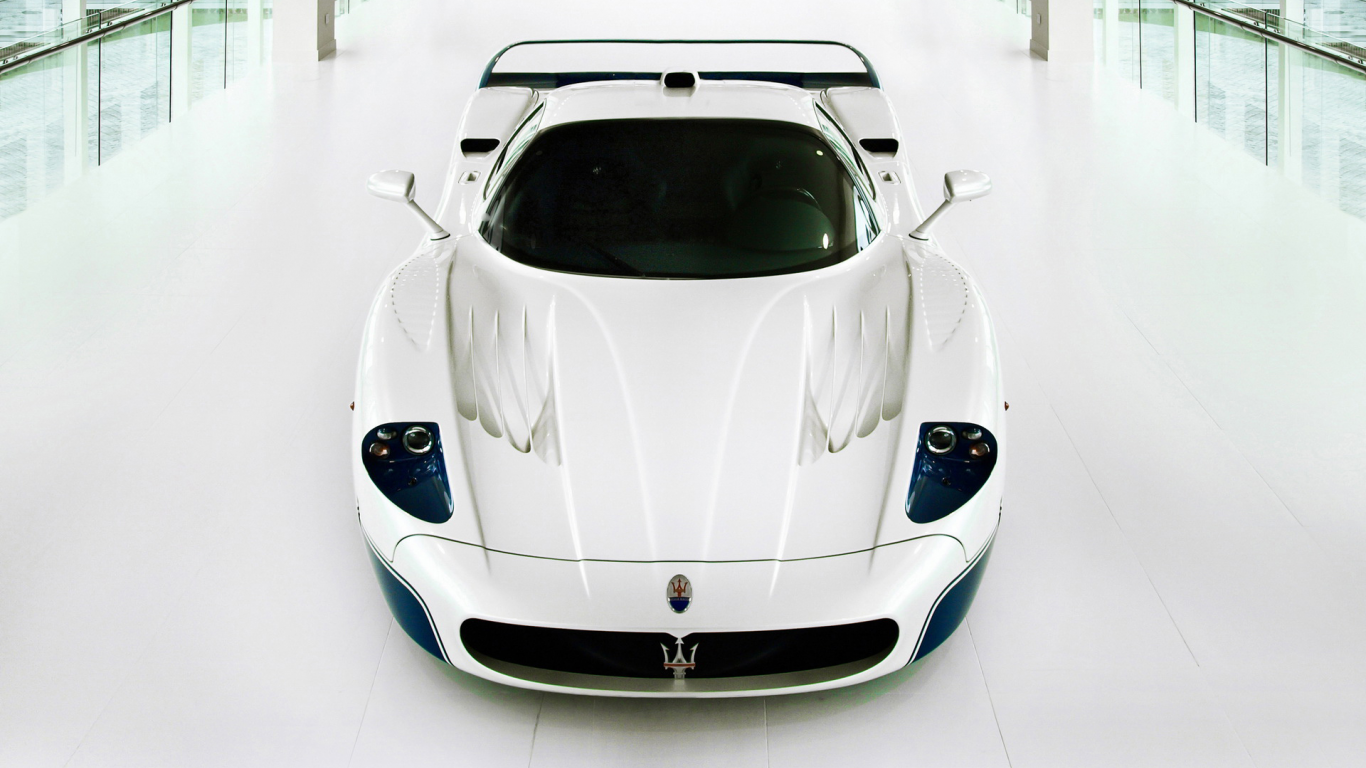 мазерати, maserati mc12, supercar, белая