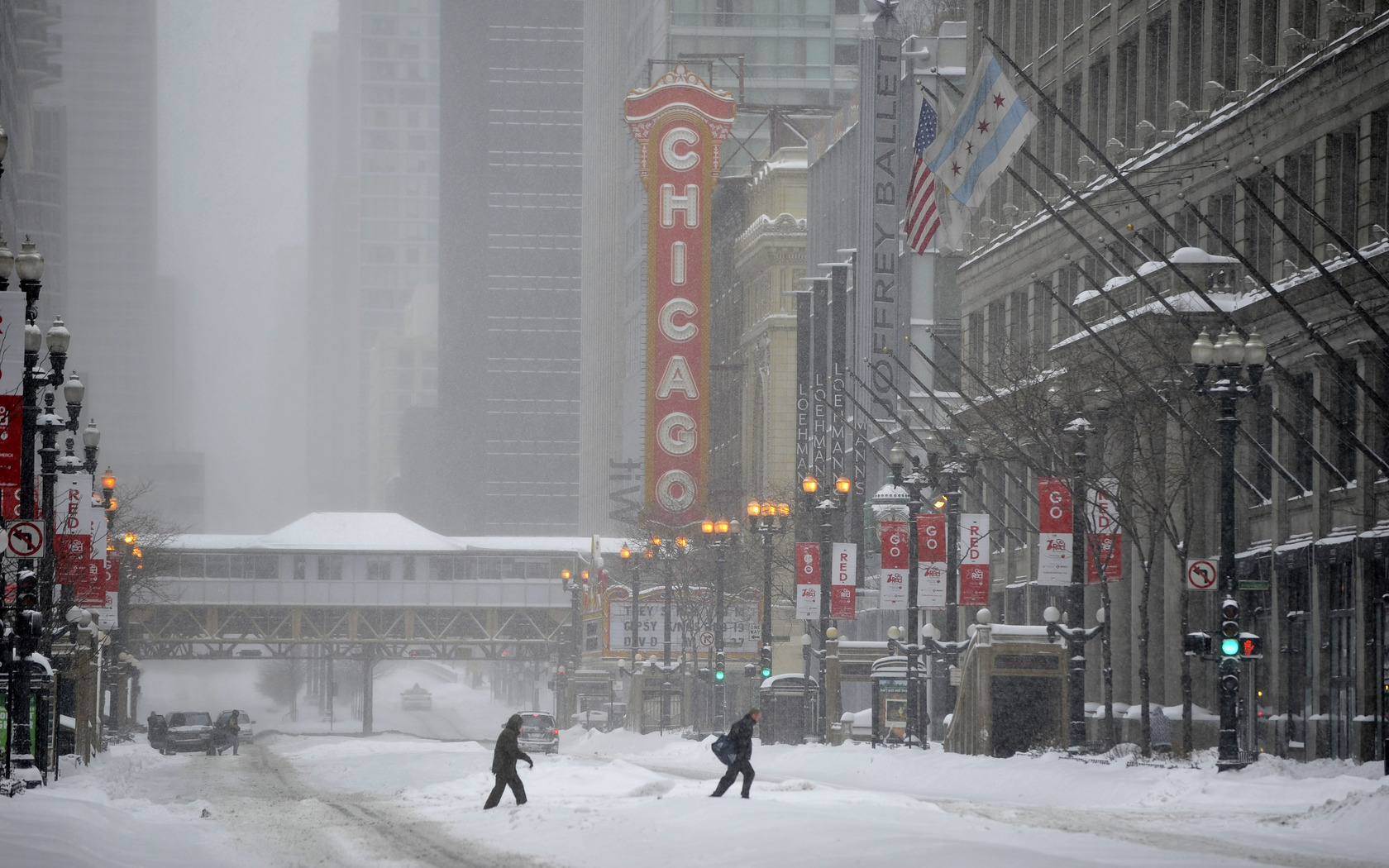 illinois, usa, зима, winter, чикаго, chicago, city