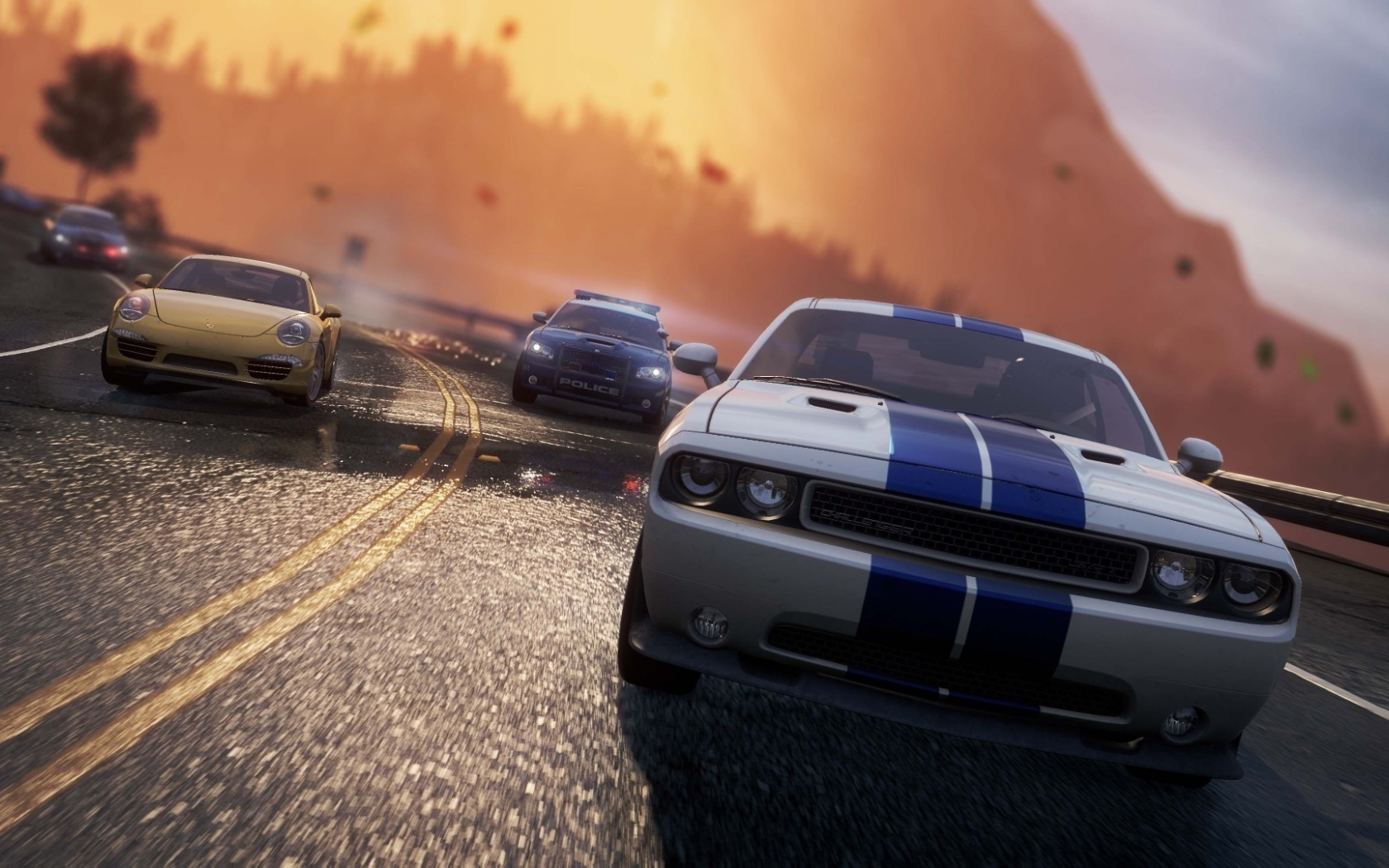 need for speed most wanted 2, dodge challenger, porsche