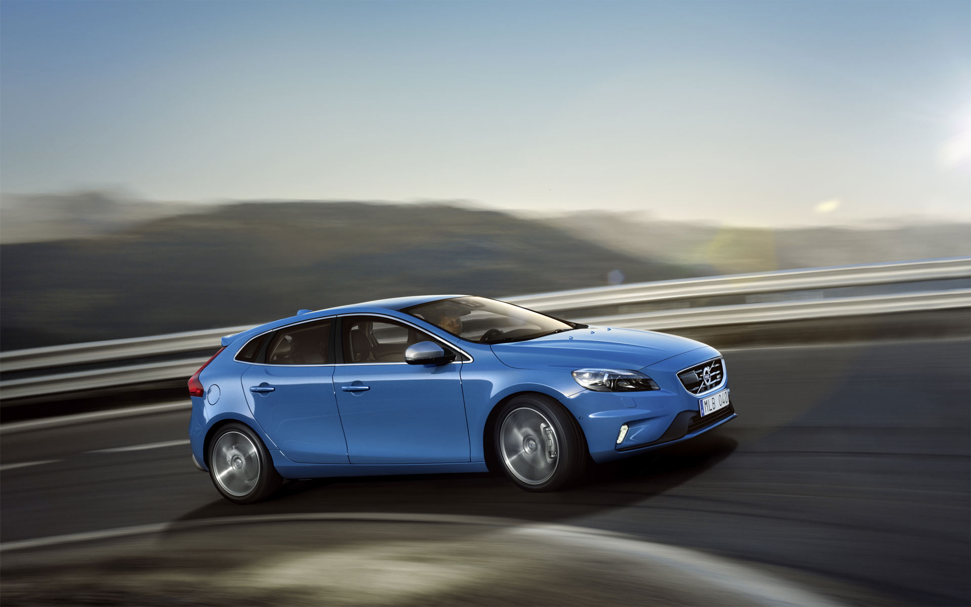 volvo, r-design, вольво, дорога, движение, v40