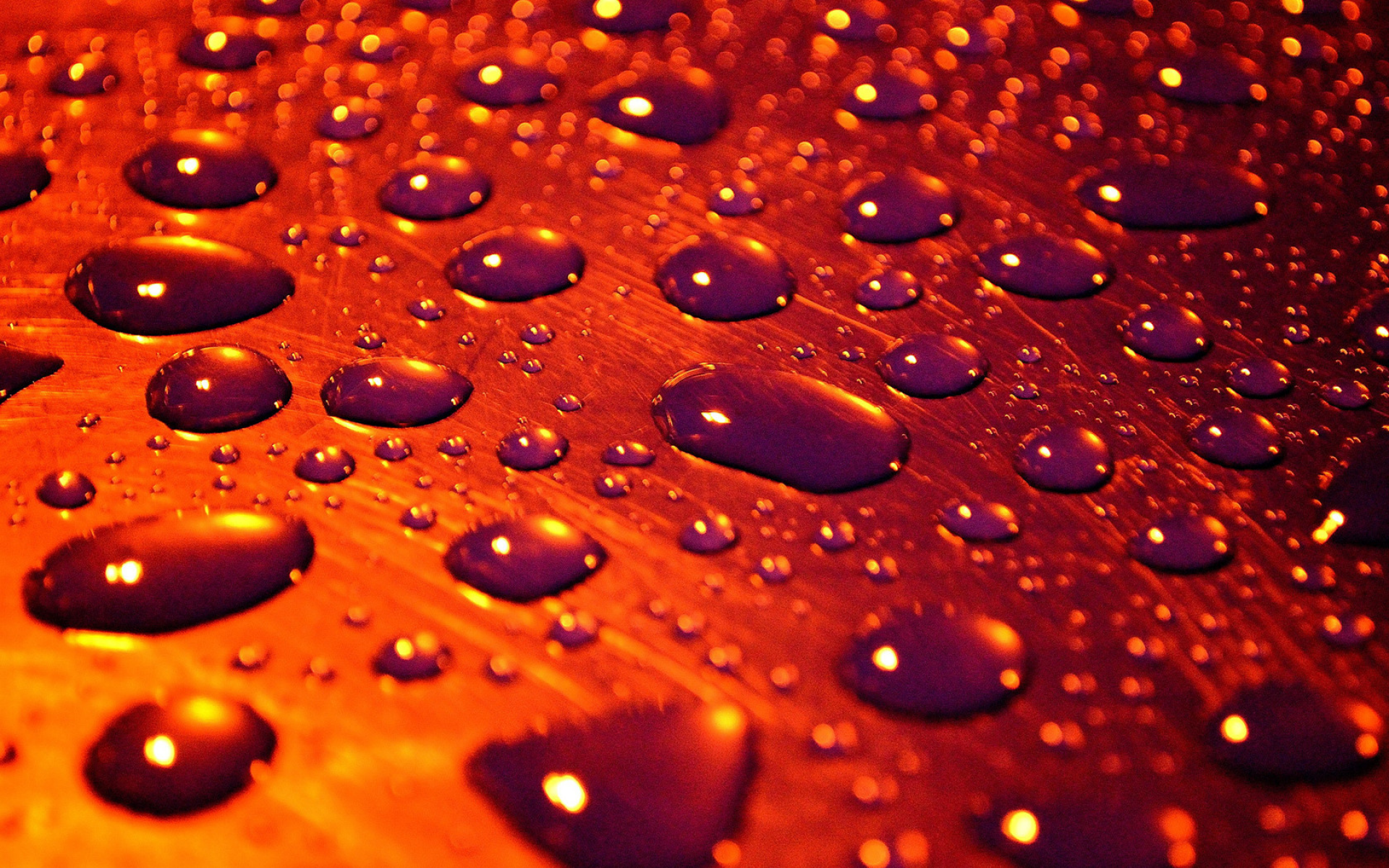 капли, поверхность, вода, macro, drops of rain