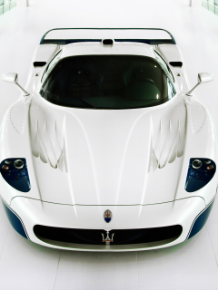 мазерати, maserati mc12, supercar, белая