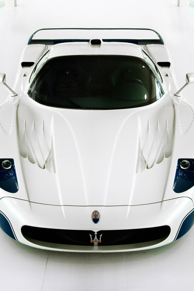 мазерати, maserati mc12, supercar, белая