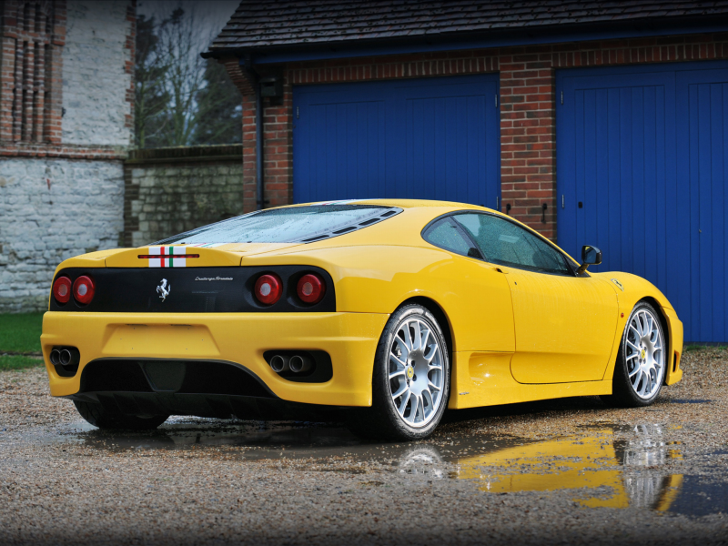 ferrari 360, challenge stradale, вид сзади, 360