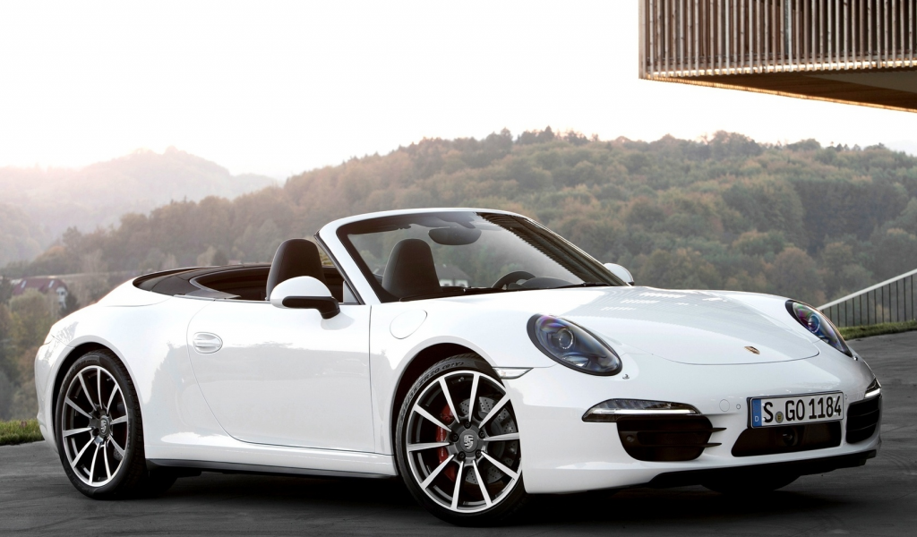 white, 911, car, cabriolet, carrera 4s, wallpapers, porsch, 2012