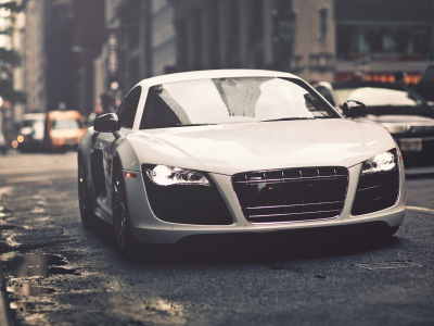 r8, аудюха, sportcar, белая., audi