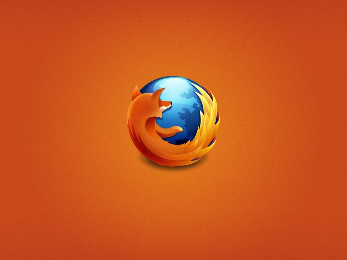 веб-браузер, Firefox, Mozilla, web browser, оранжевый фон, orange background
