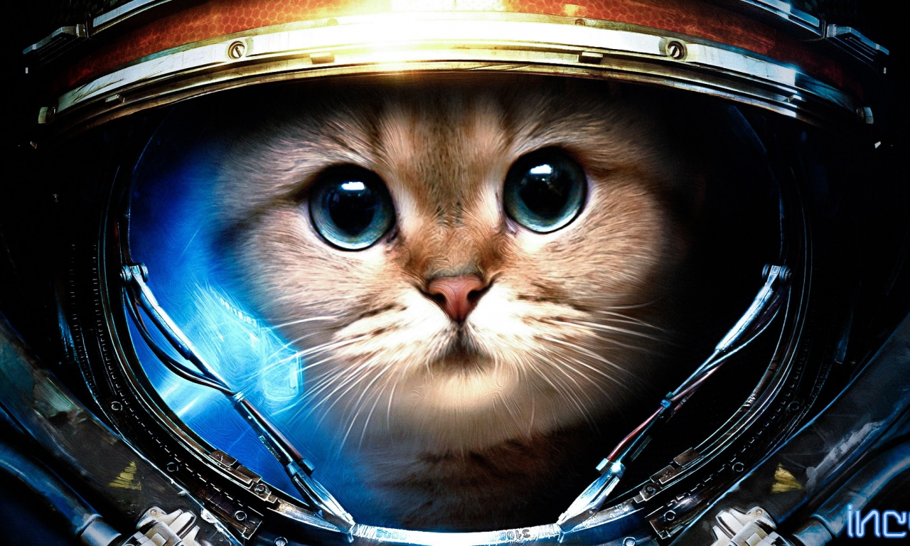 животные, cats, helmets, кошки, шлемы, photomanipulations, фотоманипуляции, StarCraft, animals