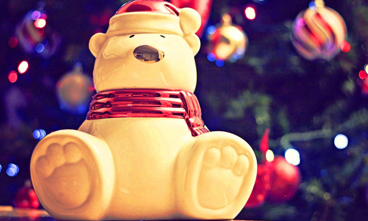 Happy new year, 2013, мишка, новый год, игрушка