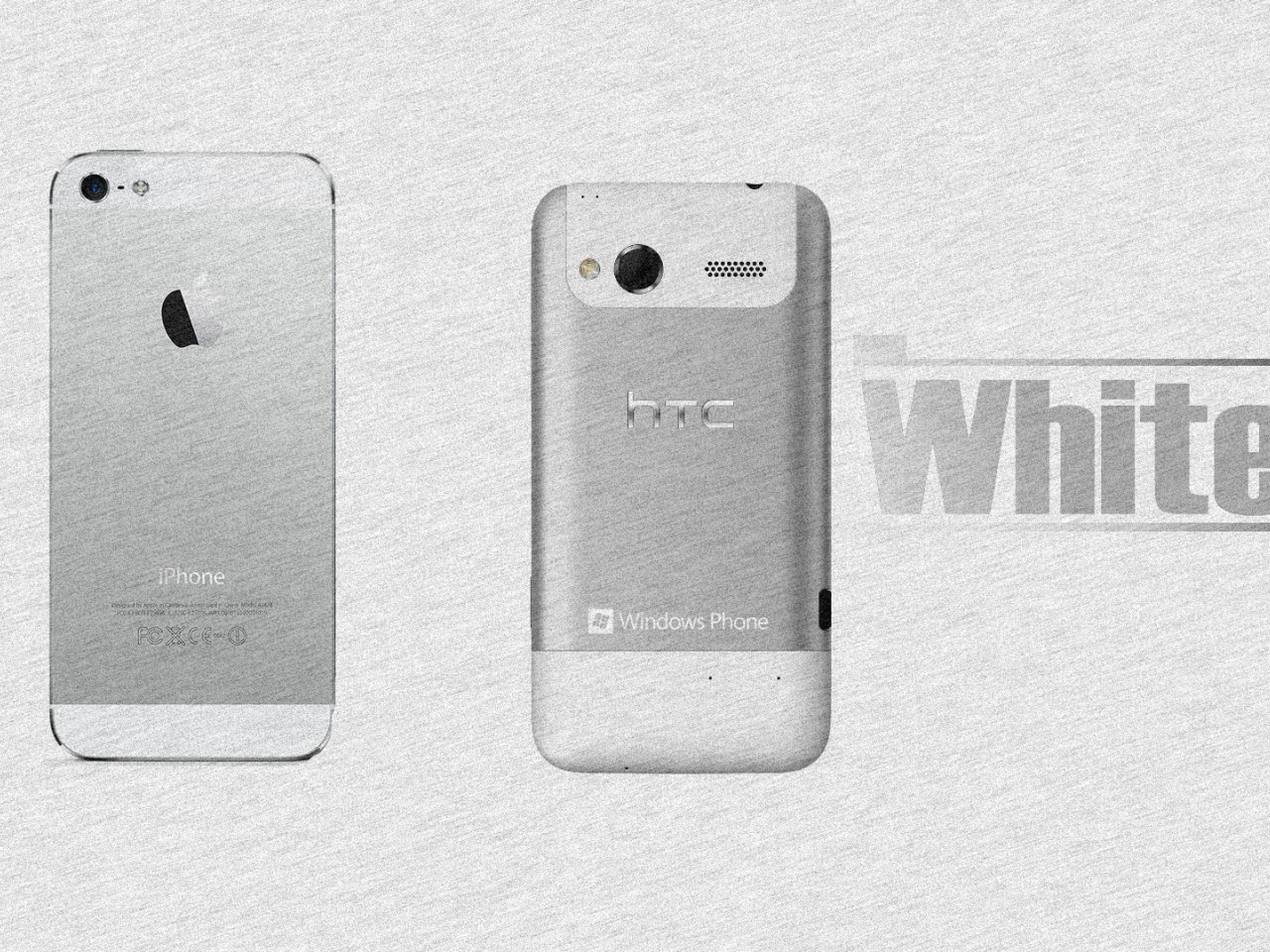 white, phone