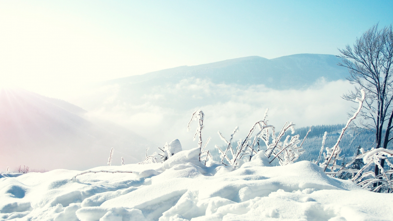 snow, mountains, снег, winter, зима, горы