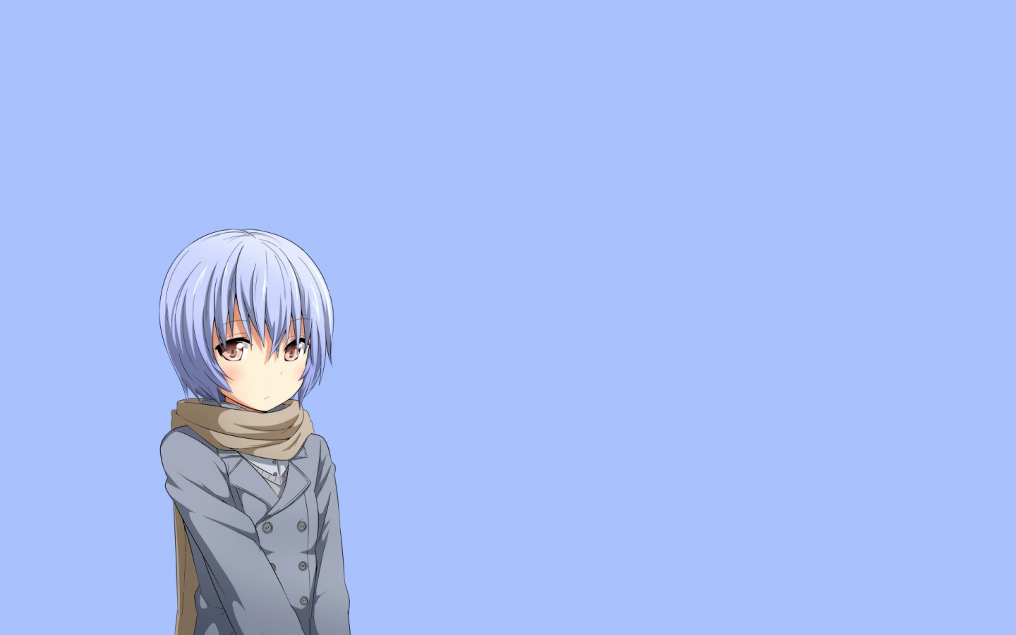 blue background, scarfs, синий фон, Ayanami Rei, простой фон, шарфы, simple background, Neon Genesis Evangelion