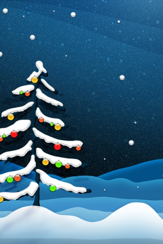 новогодние елки, lights, snowflakes, Christmas, рождественские, снежинки, снег, огни, snow, Christmas trees