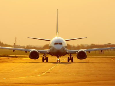 самолетов, airplanes, sunset, Boeing 737, закат