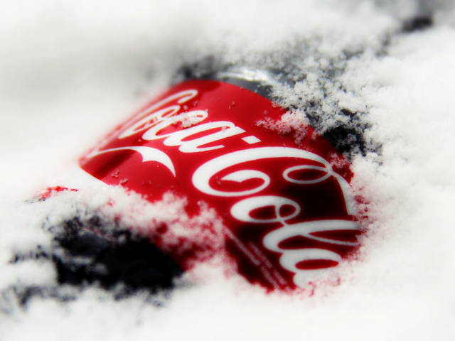 ice, красный, celebration, bottles, белый, red, лед, white, Coca-Cola, бутылки, праздник