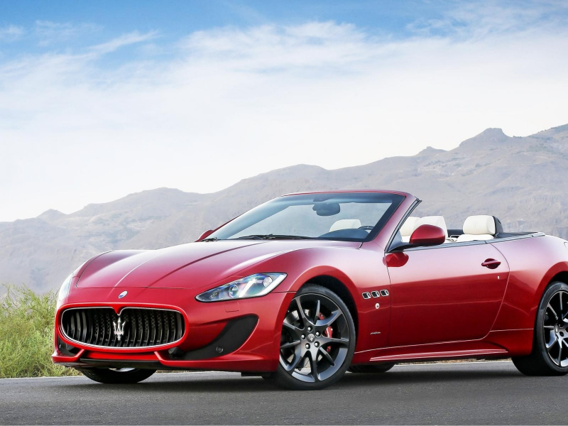 red, track, , Maserati GranCabrio