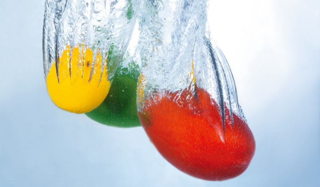 detail, water, fruits, 