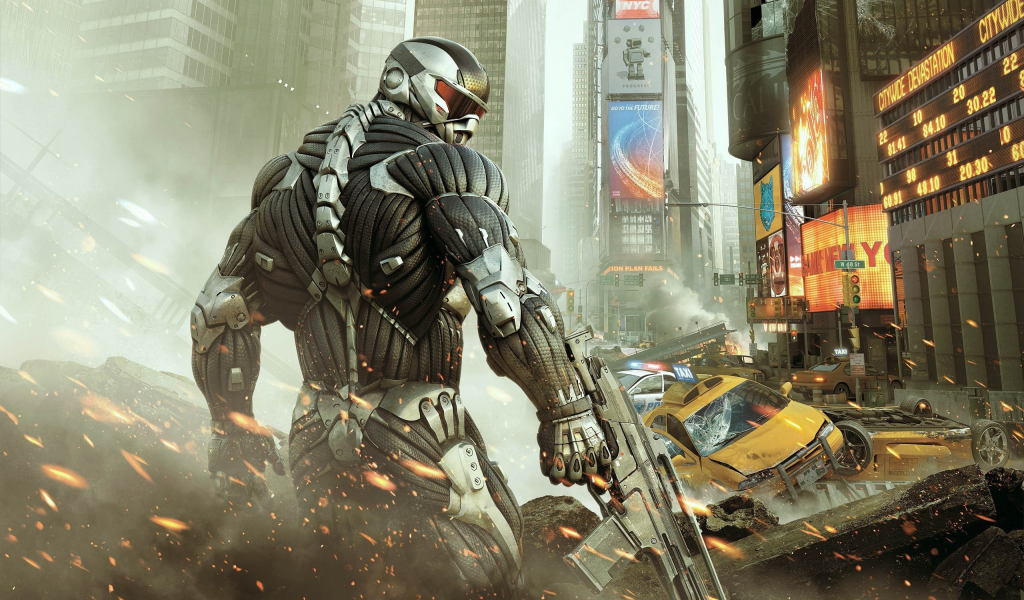 Crysis 2, Alcatraz, Times Square, , video games