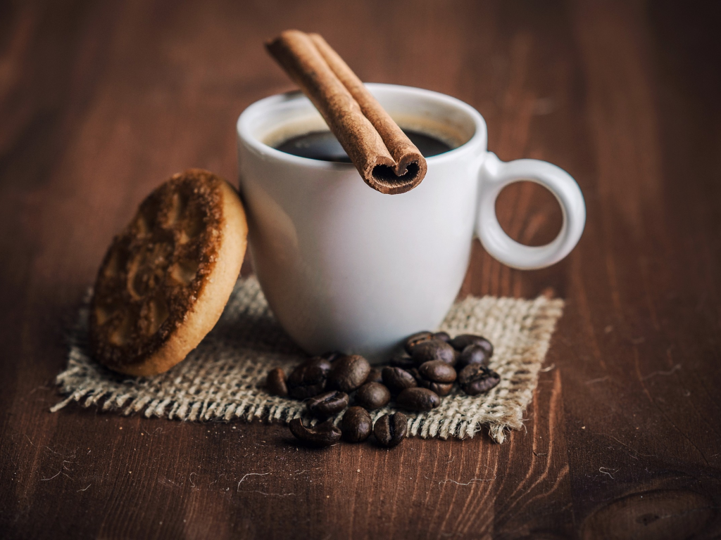 кофе в зернах, coffee beans, biscuits, кофе, coffee, печенье
