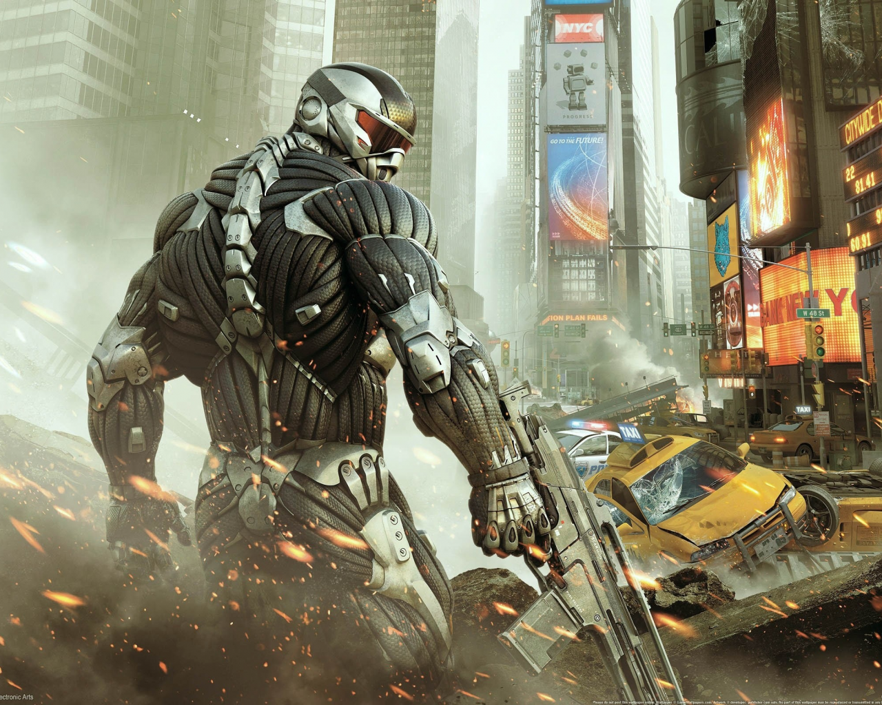 Crysis 2, Alcatraz, Times Square, , video games