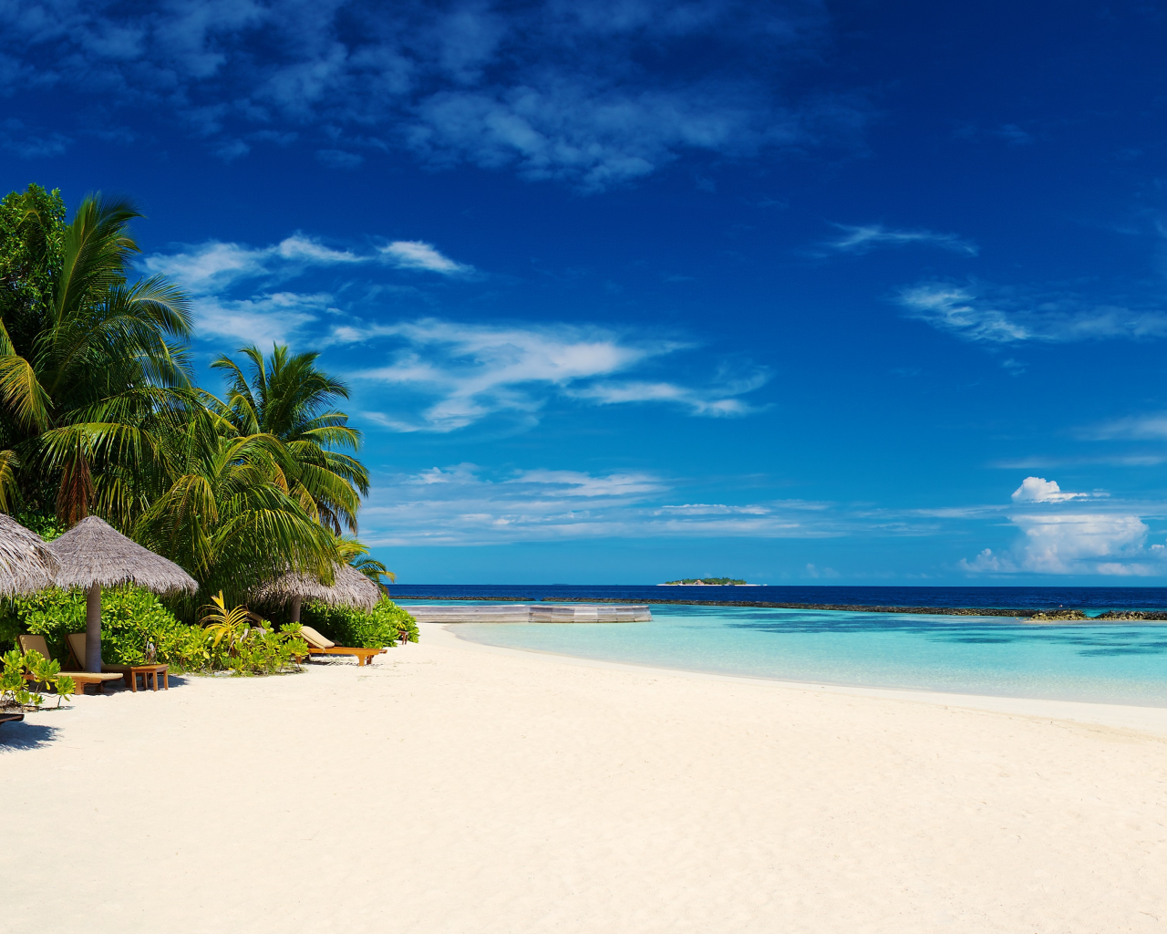 palm trees, побережье, пейзажи, Мальдивские острова, HDR photography, beaches, небо, пляж, пальмы, природа, landscapes, coast, tropical, skies, Maldives, HDR фотографии, nature, sea, тропический, море