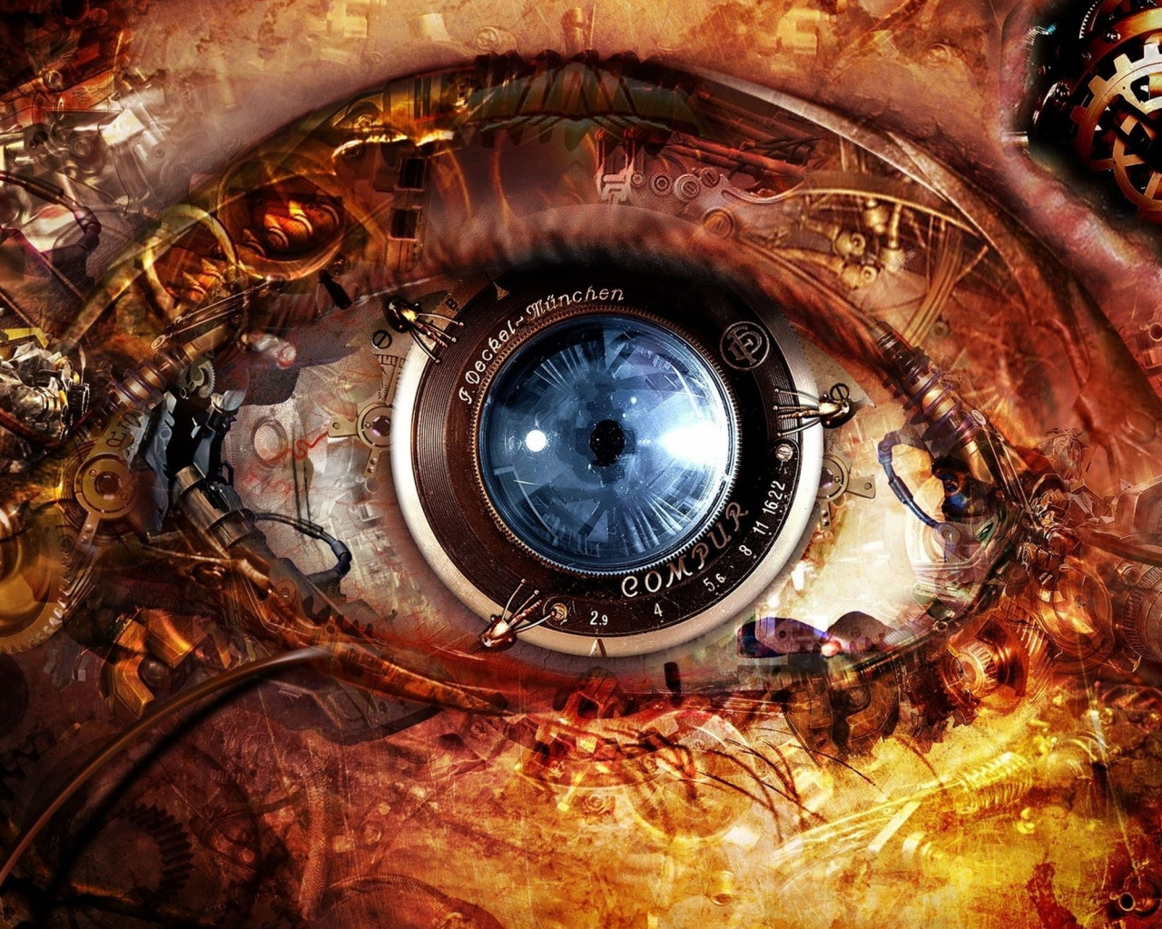 eyes, механические, lens, глаза, mechanical, линзы, цифровое искусство, digital art, часы, clockwork